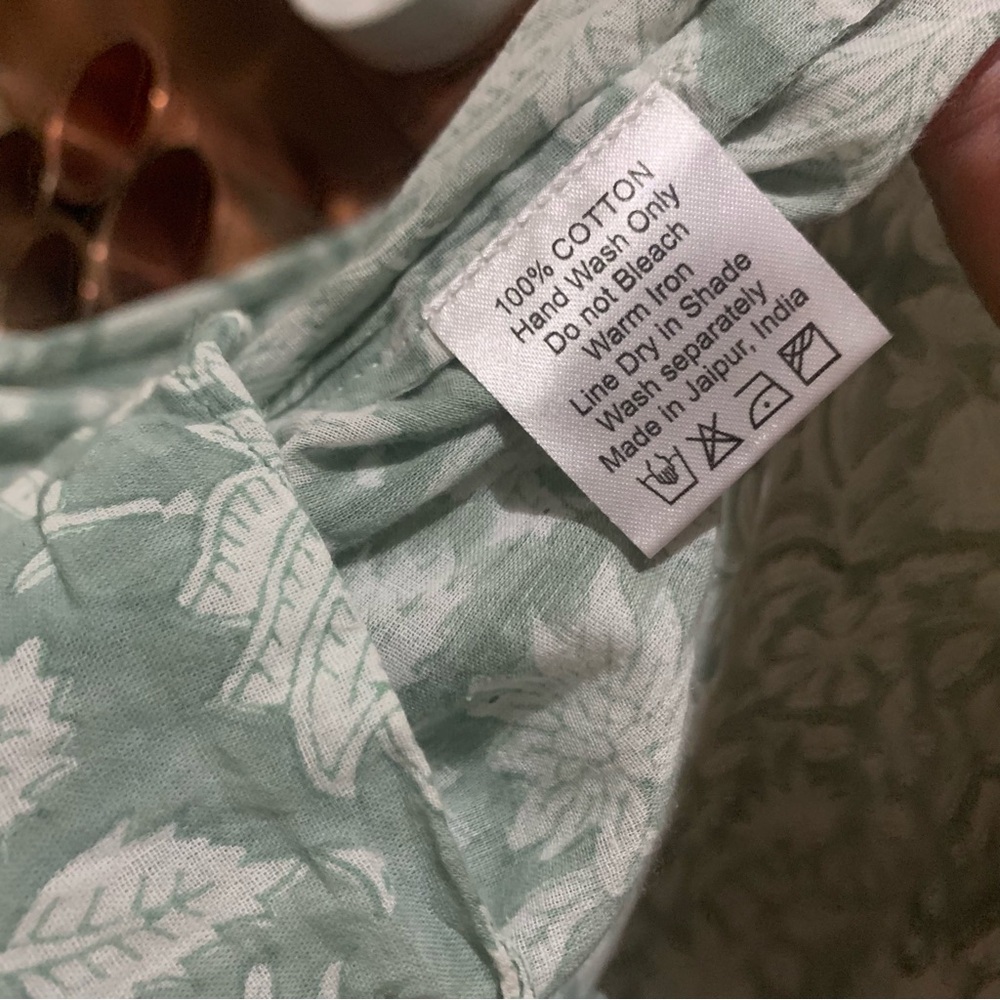 Daughters of India green/Aqua Patterned Mini Dress - Picture 5 of 8